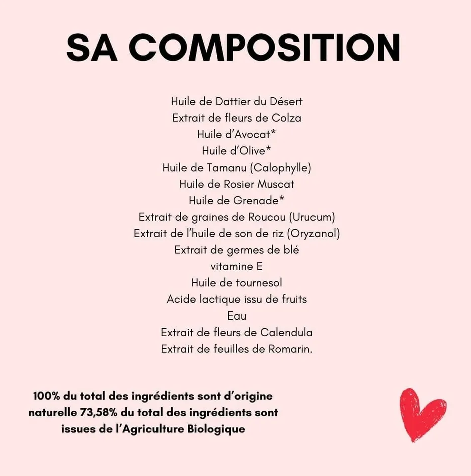 Une formule et des ingrédients sains compatible grossesse