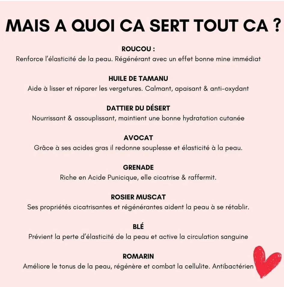 Une formule et des ingrédients sains compatible grossesse