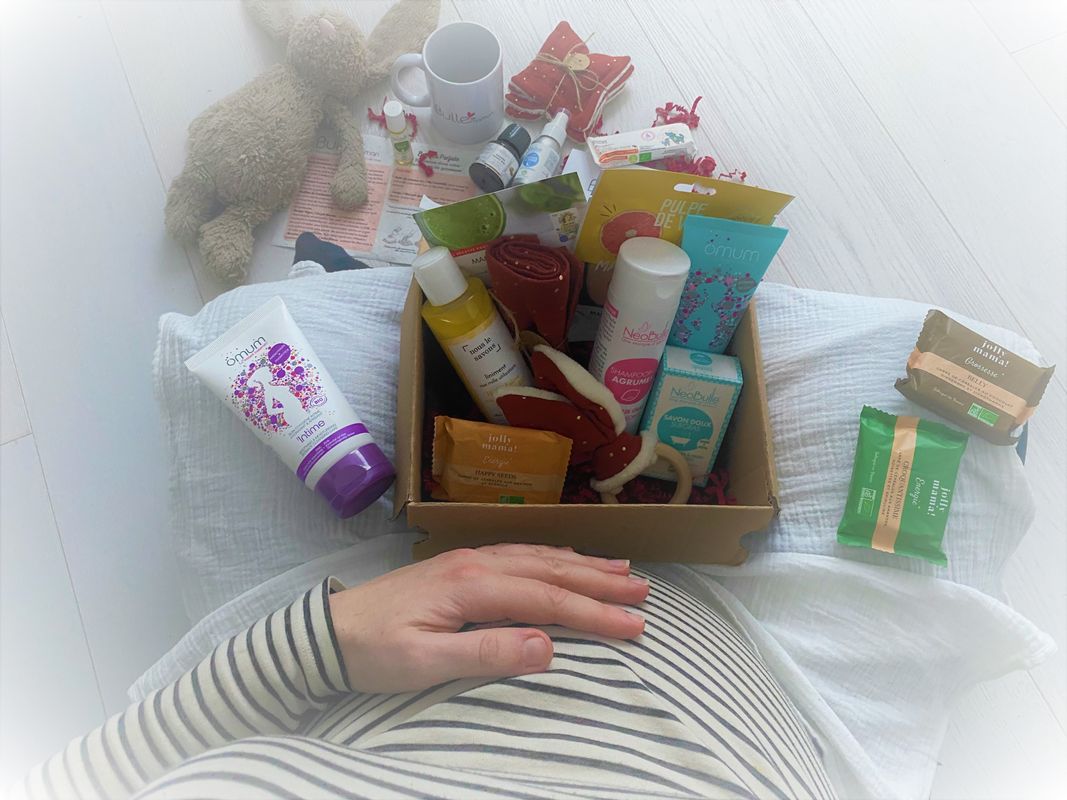 Box Femme enceinte pour la chouchouter, coffret naissance