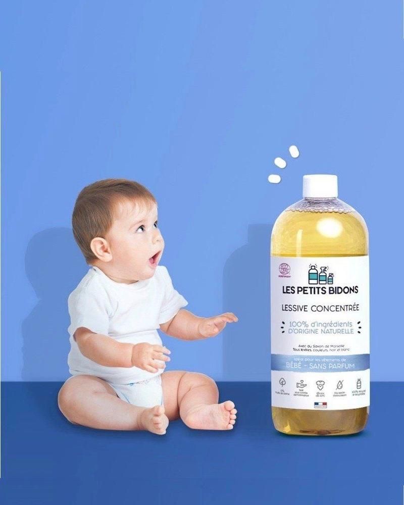 Les petits bidons, 1 lessive parfaite pour bébé, avec 1 code promo pour les lectrices Bulle de maman