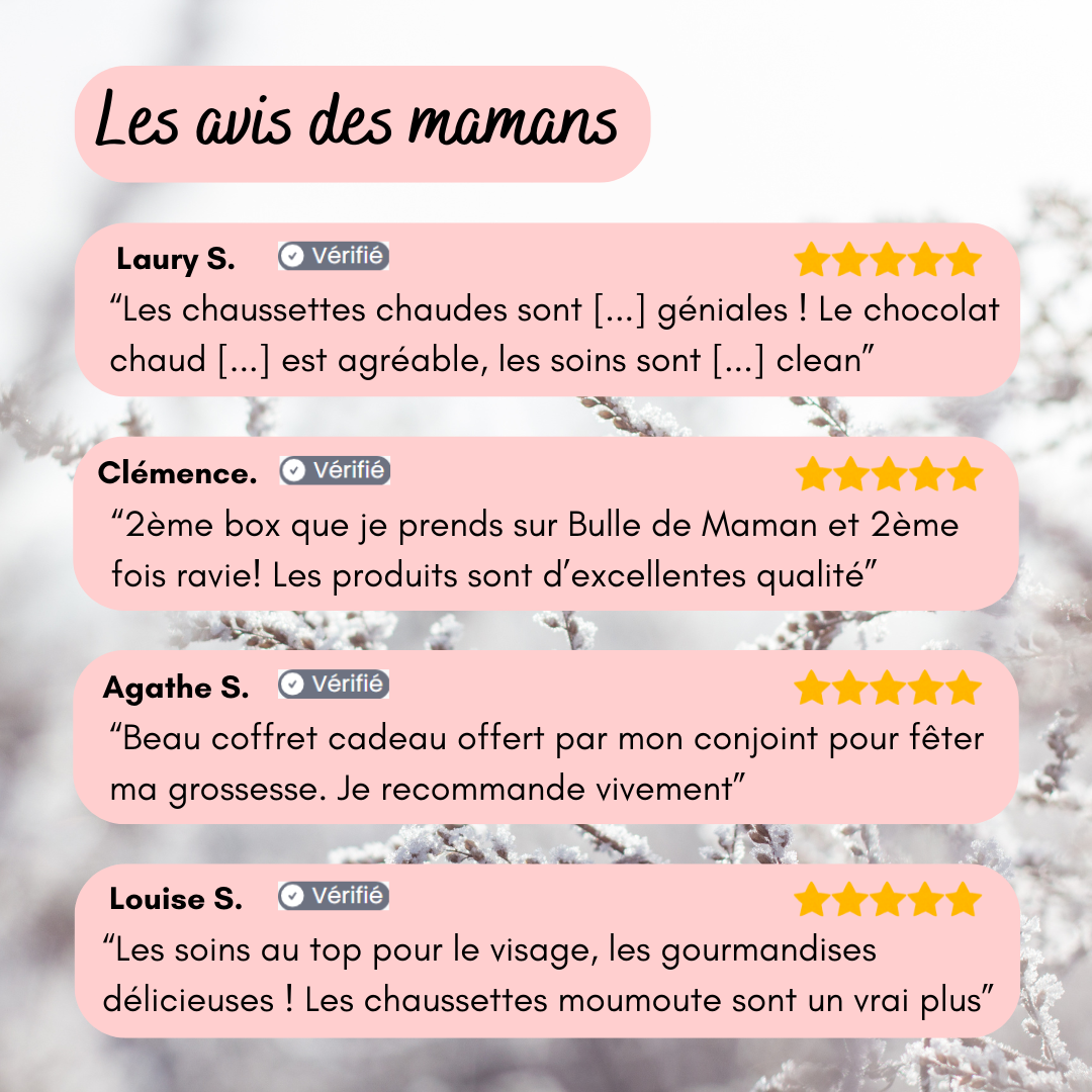 Avis maman coffret hiver - Bulle de maman