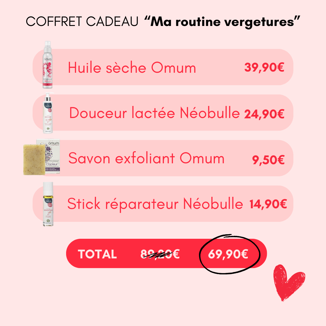 Code promo coffret routine vergeture grossesse Bulle de maman
