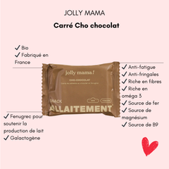 Carré de céréales allaitement chocolat Jolly Mama