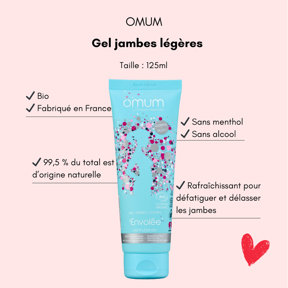 Gel jambes légères sans menthol Omum