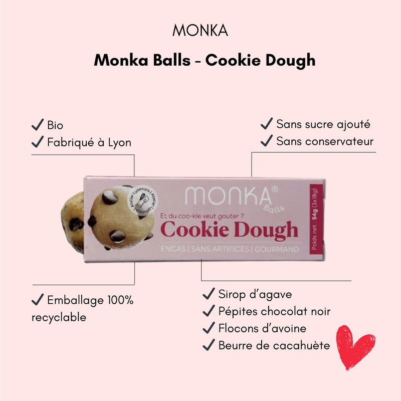 Energy balls cookie Monka - Bulle de maman