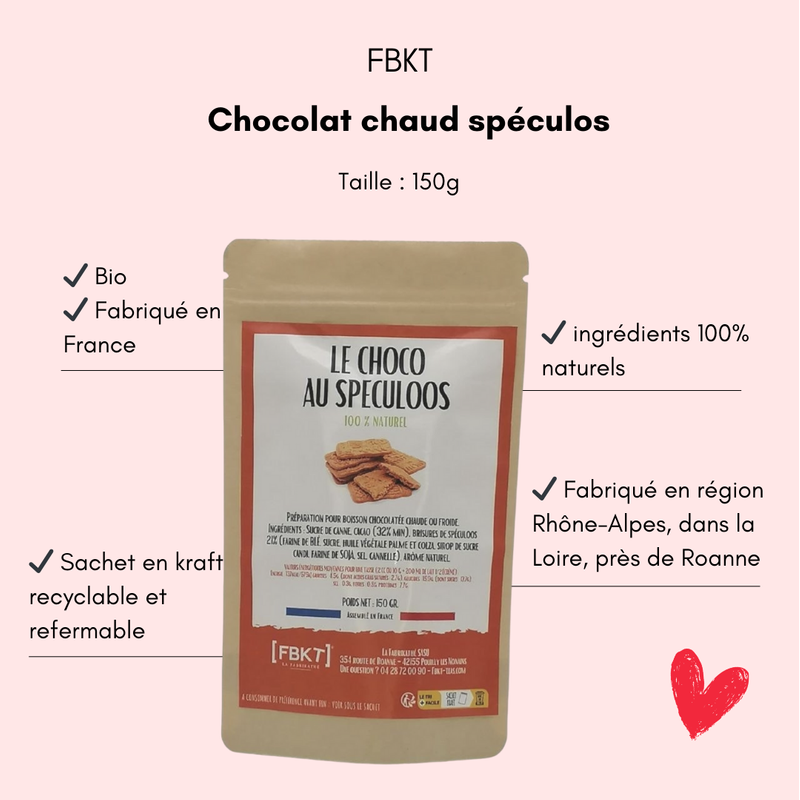 Chocolat chaud spéculos FBKT - Bulle de maman