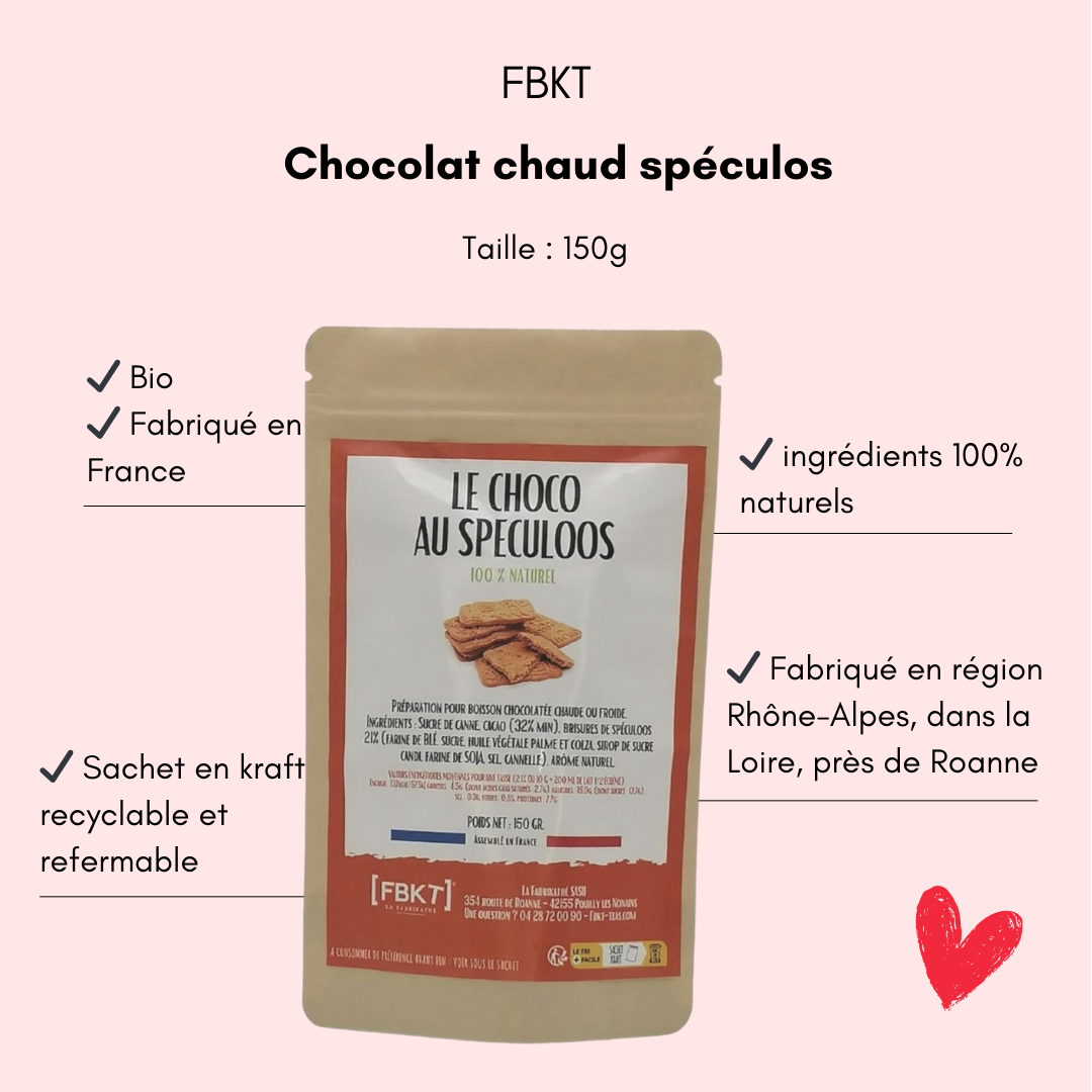Chocolat chaud spéculos FBKT - Bulle de maman