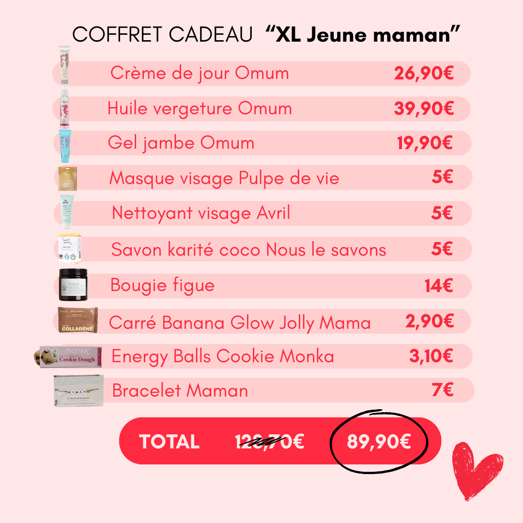 Valeur coffret cadeau post partum - Bulle de maman