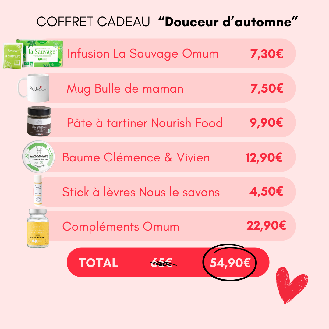 Remise sur le coffret femme enceinte automne