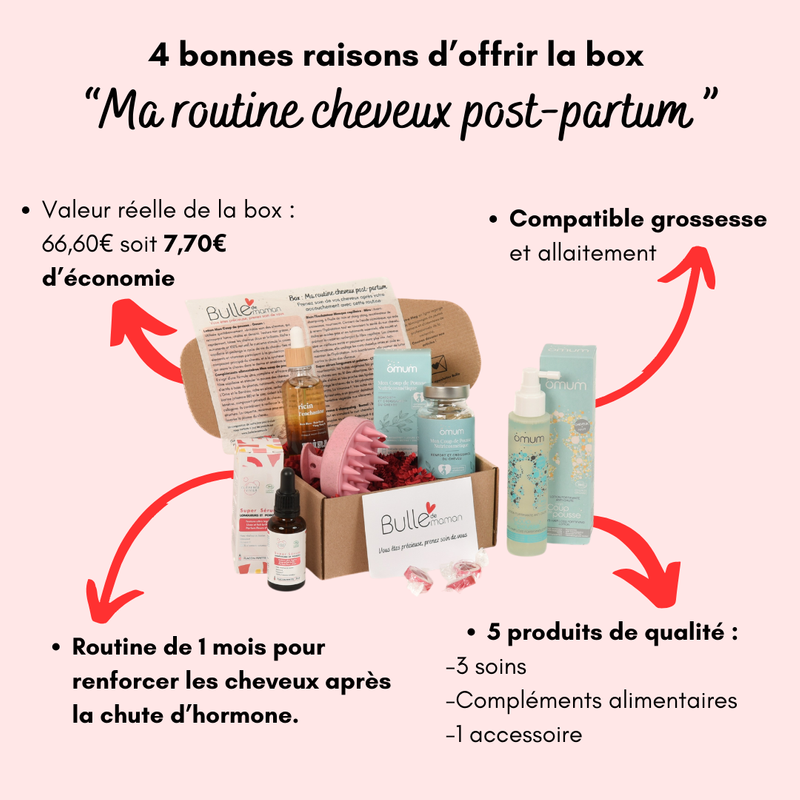 4 bonnes raisons box post-partum cheveux - Bulle de maman