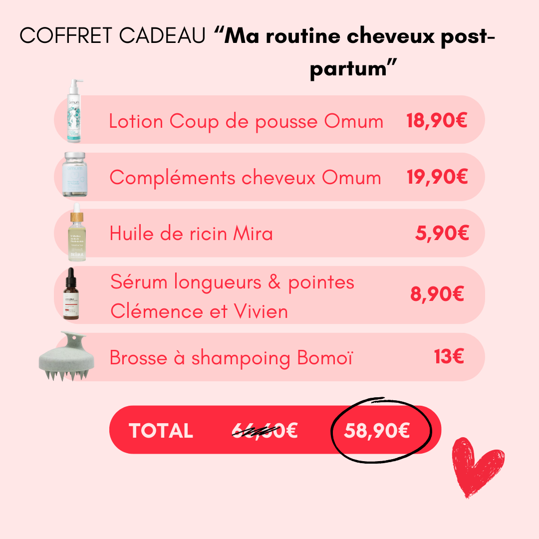 Economies routine cheveux post-partum - Bulle de maman