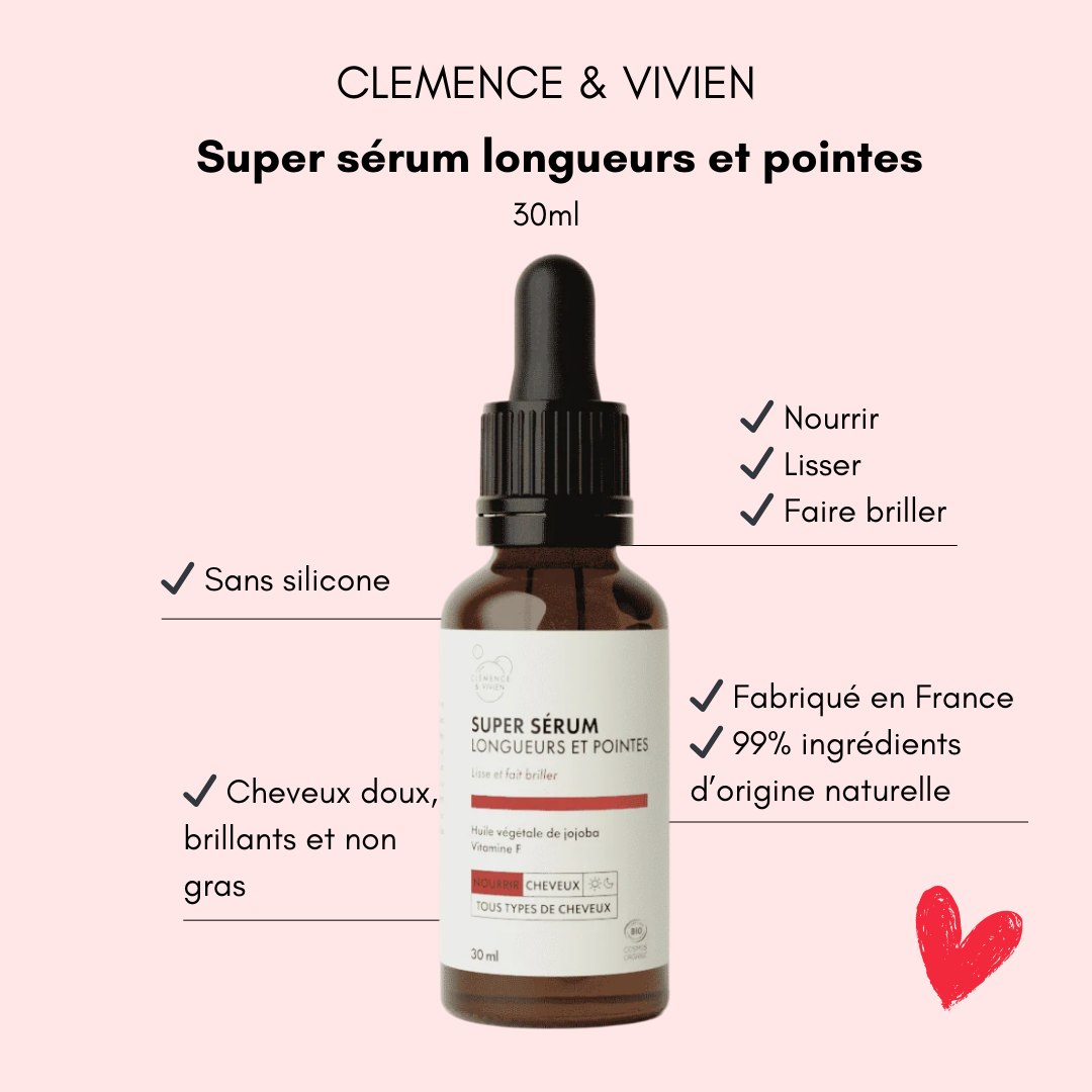 Sérum longueurs et pointes cheveux - Bulle de maman