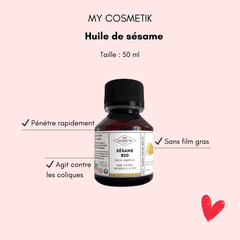 Huile de sésame anti-coliques bébé - Bulle de maman