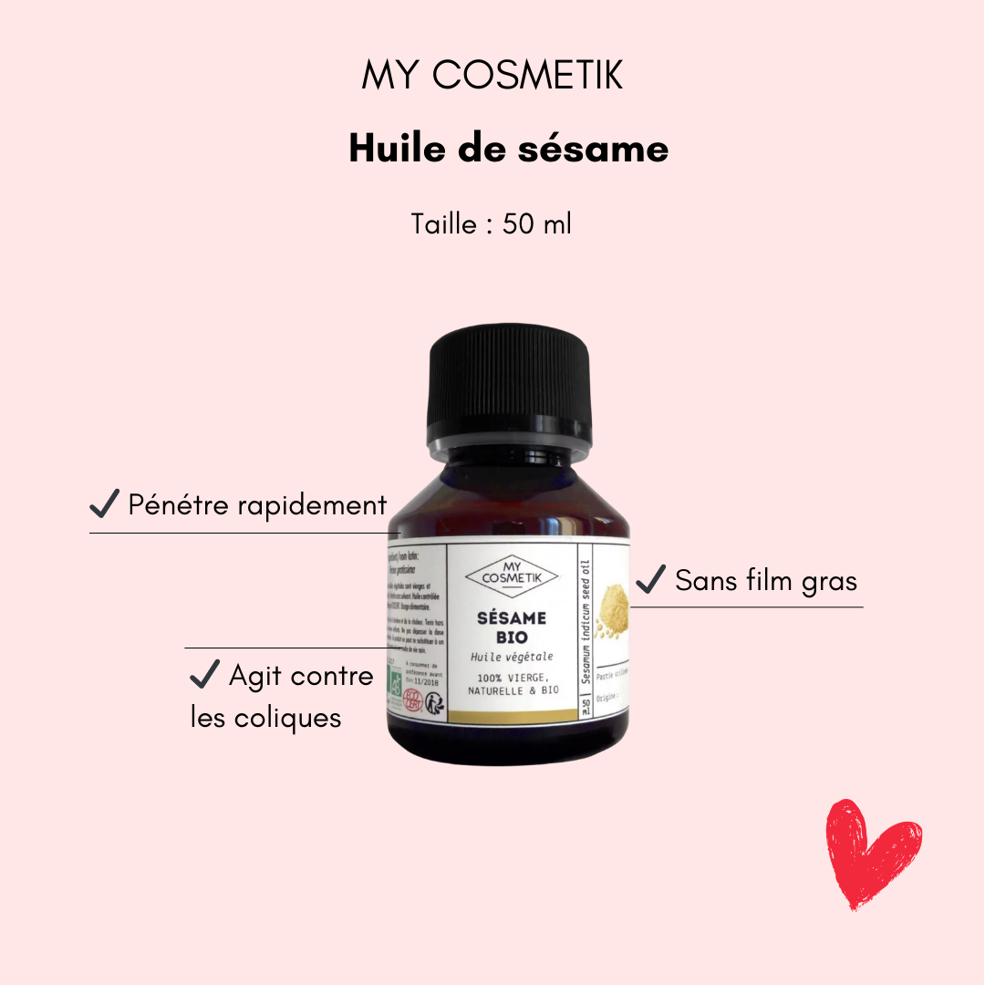 Huile de sésame anti-coliques bébé - Bulle de maman