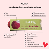 Energy balls pistache framboise Monka - Bulle de maman