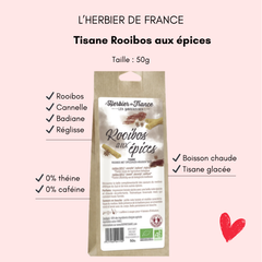 Tisane rooibos aux épices parfait pour Noël