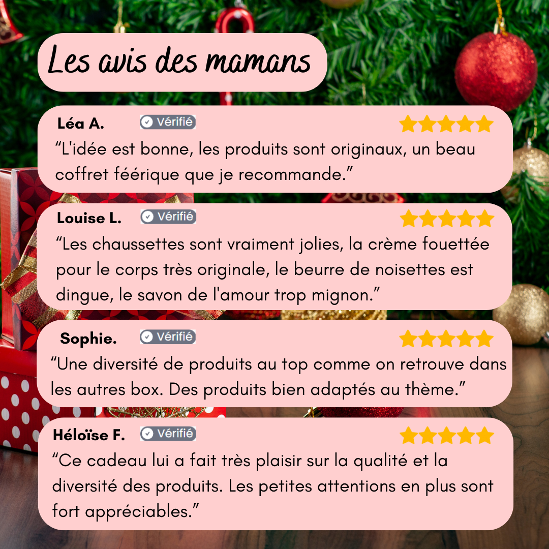 avis clientes coffret noel - Bulle de maman