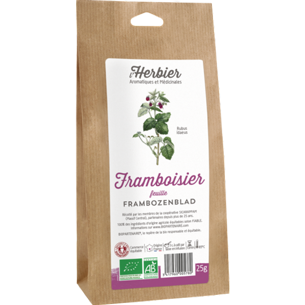 Tisane de feuilles de framboisier bio | 25g