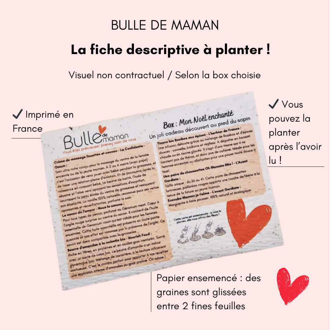 Fiche descriptive à planter, écologique - Bulle de maman