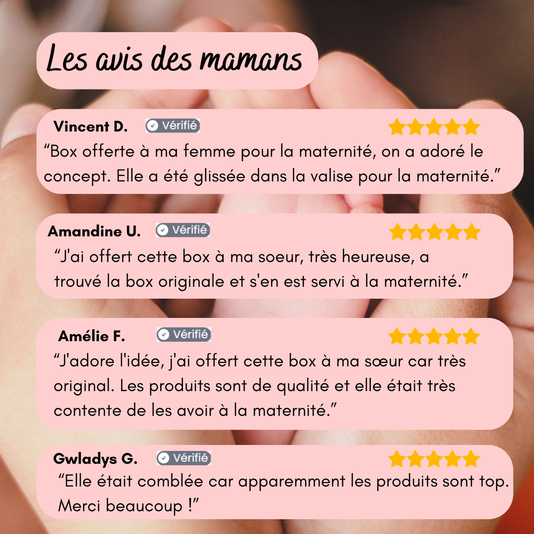 Avis clientes coffret accouchement - Bulle de maman