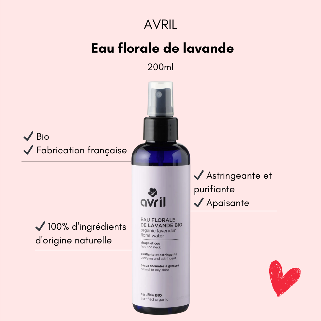 Eau florale lavande bio Avril - Bulle de maman