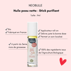 Huile peau nette stick purifiant Néobulle