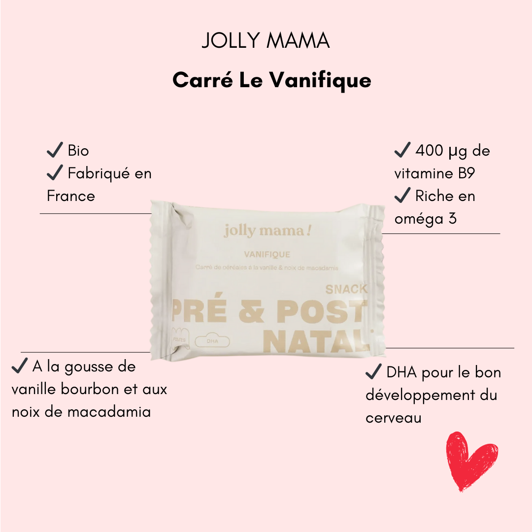 Encas Jolly Mama céréales vanille - Bulle de maman